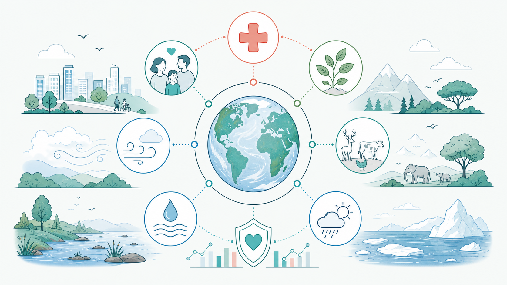 Saúde humana, ecossistemas e planeta conectados
