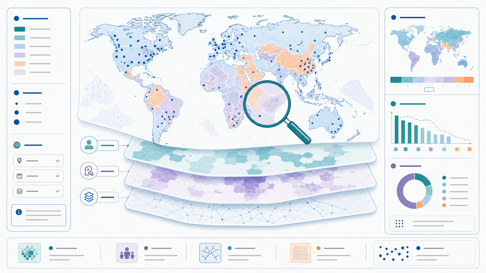 Mapa com regiões de menor cobertura de evidências científicas